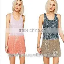 2015 Women Dress Online Shopping Shift Sequin Dress thumbnail-1