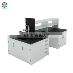 Polypropylene Laboratory Furniture Design Lab Working Table Chemical PP Island Work Bench thumbnail-2