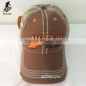 Professional Factory Supply Orange Hunting Embroidery Camo Snapback Cap thumbnail-2