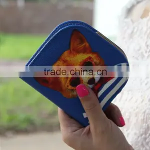 Newest Simple Lovely Model PU Leather Wallet Cartoon and Animal Billetera Cartera for Women Para Dama Mujer thumbnail-3