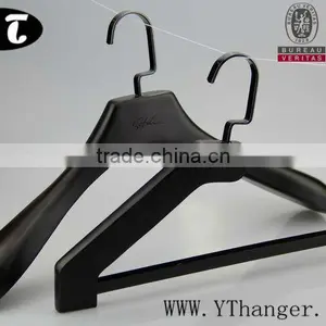 SW88 Brand Garment Clothes Hanger Luxury Black Wood Suits Hanger thumbnail-1