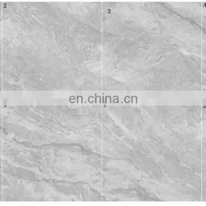 Continuous Pattern 800x800 Grey High Glossy Marble Polished Floor Tilescheap Price JM88376D thumbnail-3
