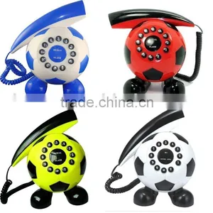 Corded Football Shape Cute Telephone thumbnail-1