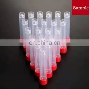 PE/PP/PS Plastic Flat Bottom Test Tube With Screw Cap thumbnail-2