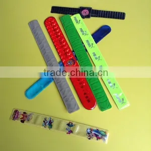 2015 Hot Sales Customized Promotional Reflective Slap Wrist Bands thumbnail-1