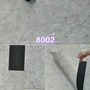 Office Marble Block Plastic Floor Cafe Milk Tea Restaurant Cement Grey PVC Floor Glue thumbnail-3