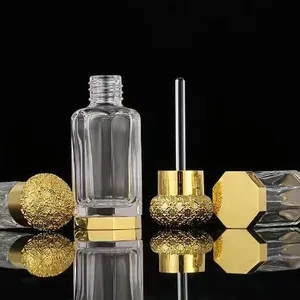 High Quality Golden Slivery Glass Oil Bottle thumbnail-2