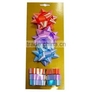 Colorful and Beautiful Ribbon Eggs and Star Ribbon Bows for Decoration Gift/Presant/Flowers thumbnail-1