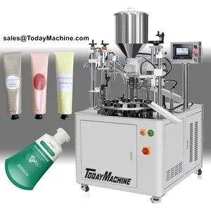 Automatic Body Hand Cream Ultrasonic Filling Sealing Machine for Cosmetics Soft Tubes thumbnail-3