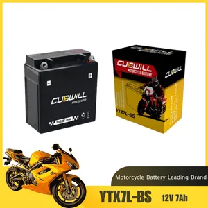 12V7Ah YTX7L-BS Gel Battery for Motorcycle Start thumbnail-1