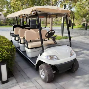 Four-wheel Electric Vehicle for Property Viewing, Electric Vehicle for Carrying Hotel Guests' Luggage Upon Check-in, 6+2-seater Golf Sightseeing Vehicle thumbnail-1