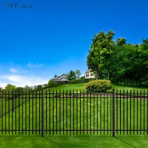 Cheap Price High Quality Designs 1.5m(h)x2m(w) Ranch Fence Metal Steel Wrought Iron Fencing Panels thumbnail-3