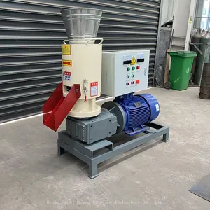 Biomass Wood Sawdust Pellet Mill/Rice Huck Pellet Making Machine Peanut Shell Grass Straw Hay Pellet Press Maker Machine for Biomass Pellet Production thumbnail-5