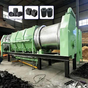 Continuous Biomass Palm Shell Cashew Shell Carbonization Equipment Charcoal Production Line thumbnail-1