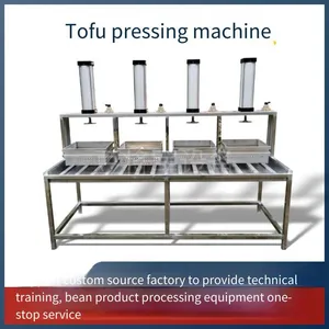 Fully Automatic Tofu Forming Machine, Pneumatic Pressing, Time and Labor-saving, Made of Stainless Steel and Can be Customized According to Requirements, a Soy Product Equipment thumbnail-3