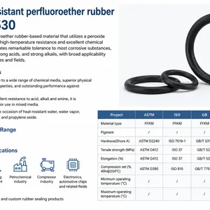 CH-FF7530 Medium-Resistant Perfluoroether Rubber | FFKM Sealing Material for High-Temperature & Chemical Applications thumbnail-1