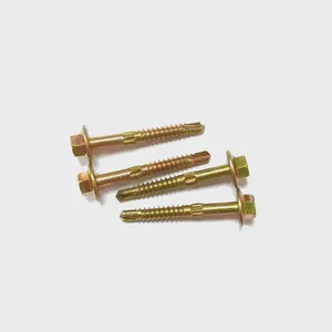 Ruspert Coated Drilling Screws for Steel Framing Hex Head Full Sizes C1022A Carbon Steel No Snapping thumbnail-2