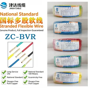 JINDA CABLE Copper Core PVC Insulated Flexible Cable 450/750V BVR thumbnail-2
