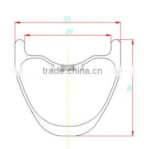 26er Mtb Bicycle Carbon Rim 30mm Tubeless Ready Mountian Bike Rims thumbnail-1