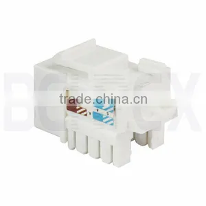 Cat6A UTP Toolless RJ45 Keystone Jack Cat6A RJ45 Female Jack thumbnail-3