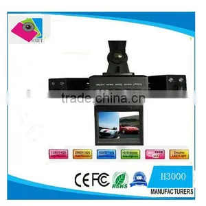 Car Dvr Night Vision Two Camera Rear View Camera H3000 Quality Choice thumbnail-1