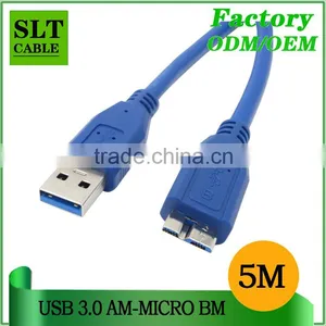 SLT Superspeed USB 3.0 Cable Connector Micro B Male to A Type Male thumbnail-1