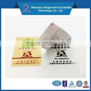 Anti-Counterfeit PET Material Tamper Evidence Label thumbnail-2