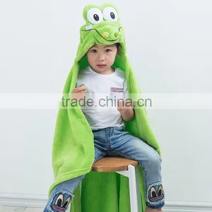 100% Cotton Soft Poncho Hooded Beach Towel thumbnail-1
