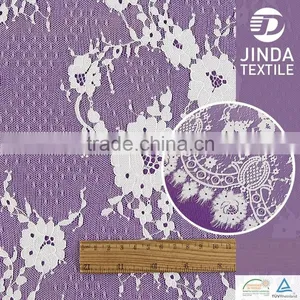 Wholesale White Embroidery Chemical Lace Embroidery Fabric Tablecloth thumbnail-4