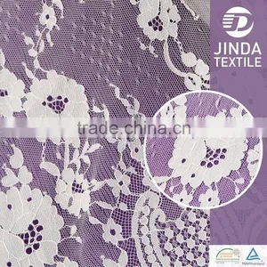 2016 New Design Eyelash White Lace French Fabric thumbnail-6