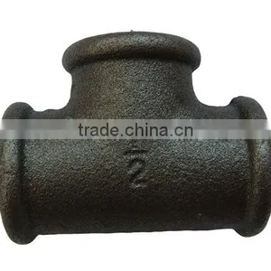 Black Malleable Pipe Fitting TEE thumbnail-5