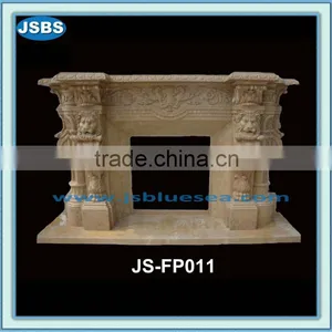 Marble Fireplace With Lion Face JS-FP010Y- More Photos for Chosing! thumbnail-1