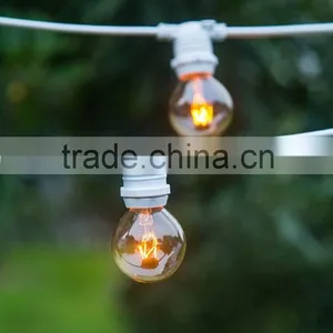 Garden Wedding Party Lights Waterproof Decoration Lights 220V 25 Socket Outdoor String Lights thumbnail-1