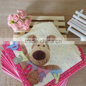 2016 Custom Made Color Paper Napkin Animal Printed Paper Napkin thumbnail-1