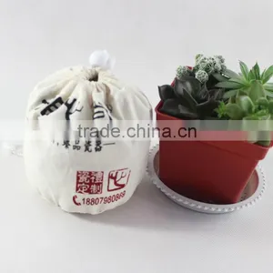 Eco-friendly Canvas Round Bottom Drawstring Bag for Packing thumbnail-2