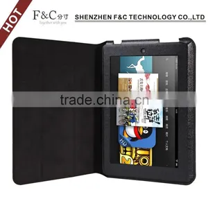 Ultra-thin PU Three Folding Kids Friendly Case for Amazon Kindle Fire HD 7 Cover thumbnail-6
