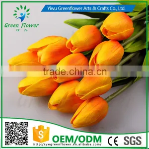 Home Decoration Occasion and Decorative Flowers & Wreaths Type 35CM Mini Tulip Real Touch for Home Weddings Decorations thumbnail-1