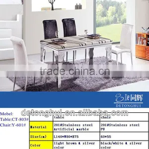 Hot Sale Travertine Dining Table Set CT-812# Y-602 thumbnail-1