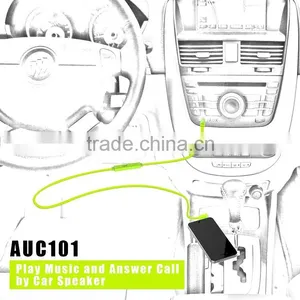 Built in Mic 3.5mm Gold Plated Male to Male Auxiliary Cable thumbnail-6