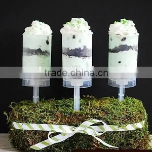 Plastic Disposable Cup Type Round Push Pop With Lid for Cake Ice Cream thumbnail-1