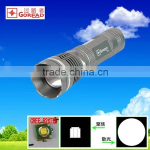 GOREAD C52 High Bright Rechargeable Flashlight R2 Aluminum Waterproof thumbnail-1