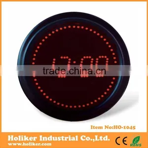 Round Red Led Jumbo Led Clock thumbnail-1