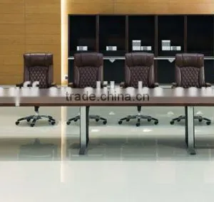 DT-08-1 MDF Meeting Table for 12 Persons Stainless Steel Frame for 6M Conference Tables for Sale Quality Choice thumbnail-3