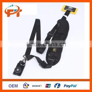 Anti-slip Rapid Neoprene Quick Sling Black Belt Neck Strap for Camera thumbnail-1