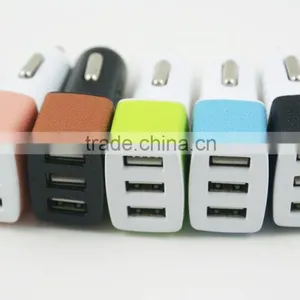 Universal Triple USB Car Charger Adapter Power Adapter Fast Charging for IPhone thumbnail-6
