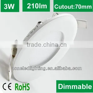 13mm Ultra Thin 3W Round Panel LED Downlights for 2014 thumbnail-1