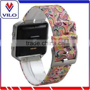 Fashion Design Rubber Watch Strap Wrist Band For Fitbit Blaze, For Fitbit Blaze Silicone Watch Band thumbnail-2