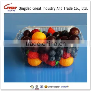 Disposable Blister Clamshells Punnet Fruit Packaging Tray for Grape 1000 Gram thumbnail-5