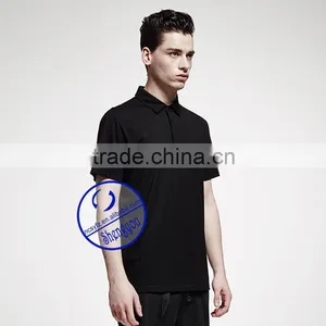 Custom Bulk Wholesale Black Polo Shirt for Men thumbnail-4