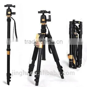 Q555 Portable Magnesium Aluminium Tripod Monopod Tripod+ Ball Head for Camera thumbnail-1
